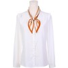 INSPIRE CHIC Women's Stripes Contrast Color Skinny Long Satin Silky Neck Scarves 1Pc - 2 of 4