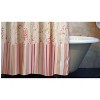 Greenland Home Fashions Coral Red Shower Curtain, 72x72 Inches - 3 of 3