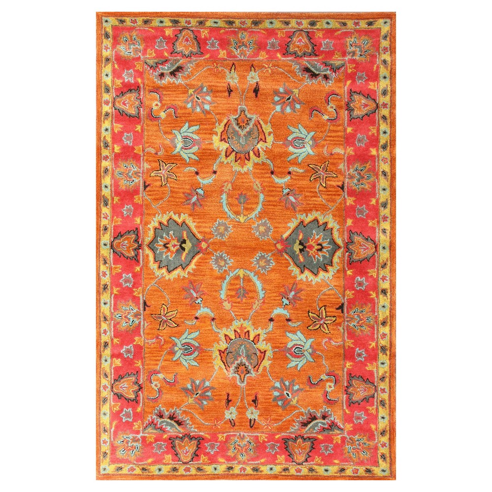 5'x8' Hand Tufted Montesque Area Rug Orange - nuLOOM