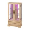 Mlmh & Kngwa 47.4"H 2 Doors LED Lighted Glass Cabinet - 3 of 4