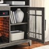 55" Modern TV Stand, Media Entertainment Center Console With Insert Fireplace,  TV Media Storage Cabinet Chest For Living Room - 2 of 4