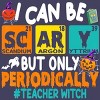 Women's Design By Humans I Can Be Scary But Only Periodically Science Halloween Gifts By lenxeemyeu Racerback Tank Top - 2 of 3