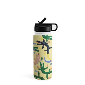 MSRYSTUDIO Crocodile Geometry Water Bottle - Society6 - 1 of 4