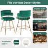 DSVIMOY Counter and Bar Stool Set Swivel Upholstered Seat with Metal Legs for Kitchen Island, Green, 35"*27.25"*11" - 4 of 4