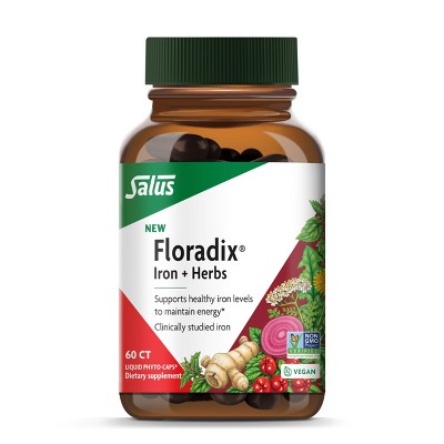 Floradix Iron + Herbs - Iron Supplement for Healthy Energy Support - Vegan, Non-GMO, Gluten-Free, Soy-Free