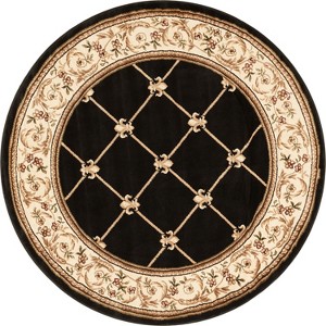Patrician Trellis French European Formal Traditional / Contemporary Floral Thick Soft Plush Area Rug - 1 of 4