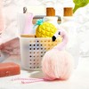 Juvale 3 Pack Pink Flamingo Loofah Bath Sponge Body Scrubber, Kids Loofah Bath (3.5 x 11.5 in) - 2 of 4