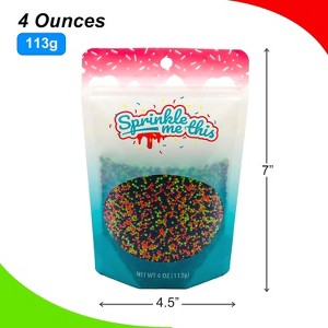 Sprinkle Me This – The Nightmare Mix Halloween Nonpareils – Black, Orange, Purple, and Green Sprinkle Blend - 1 of 4