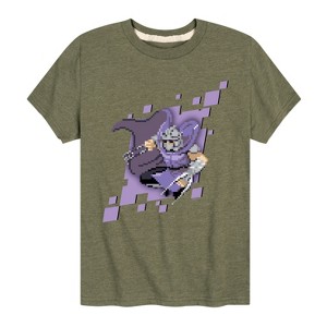 Boys' - Teenage Mutant Ninja Turtles - Shredder Pixels Short Sleeve Graphic T-Shirt - 1 of 4
