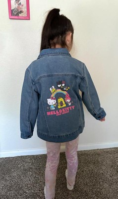 Girls' Sanrio Hello Kitty Jean Jacket - Blue XS