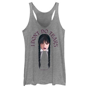 Women's Wednesday I Don't Do Tears Racerback Tank Top - 1 of 4