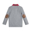 Hope & Henry Boys' Long Sleeve Polo Shirt with Woven Collar and Elbow Patches, Infant - 3 of 4