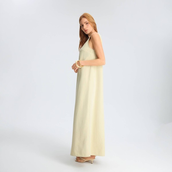 Vestido maxi de espalda abierta - A New Day™ Amarillo pastel 4