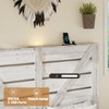 KWPZQE Platform Bed Frame with Wood Headboard and Footboard, Industrial Platform Bed with Metal Slats Support, Under Foundation Storage, Noise-Free - 3 of 4