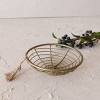 Trinket Tray Brass Metal with Jute Tassel by Foreside Home & Garden - image 2 of 4