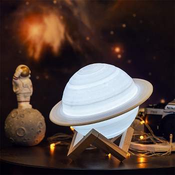 Link Rings Of Saturn Night Lamp with Night Light Stand and Remote Control Sets The Mood In Any Room