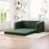 KWPZQEB Foldable Sofa Bed, Chenille Convertible Boneless Accent Chair w/ Pillow, 2 in 1 Folding Couch Bed, Portable Floor Sleeper Sofa for Living Room - 2 of 4