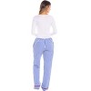 ADR Women's 100% Cotton Pajamas, Long Knit Top Woven Bottom Pj Set - 2 of 3