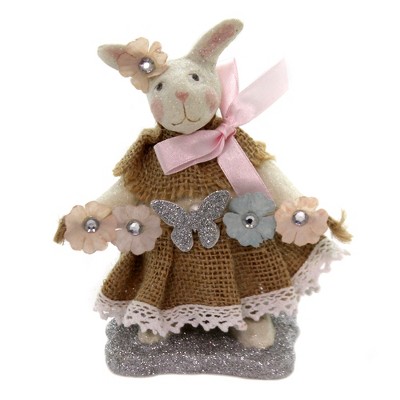Easter 6.0" Belia Burlop Bunny Rabbit Butterfly Spring  -  Decorative Figurines