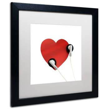 Trademark Fine Art -Beata Czyzowska Young 'Listen to Your Heart' Matted Framed Art