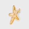 Post Starfish Stud Earrings - A New Day™ Gold - 3 of 3