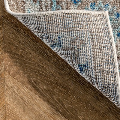 Reversible Blue Diamond 3'x5' Easy-Care Synthetic Area Rug