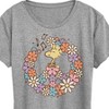 Women's - Peanuts - Floral Peace Sign Woodstock Short Sleeve Graphic T-Shirt - 2 of 4