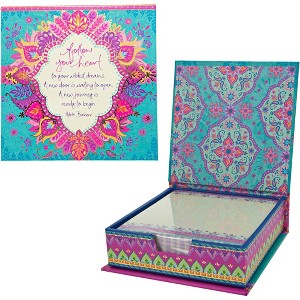 Pavilion Gift Company - Follow Your Heart - 5.25" x 5.25" x 1.75" Note Box - Cards and Card Packs - 1 of 4