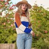 Anna-Kaci Women's Striped Turtleneck Knit Pullover Sweater with Long Sleeves - 3 of 4