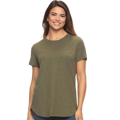 Felina Women's Slub Jersey Crew Neck T-Shirt