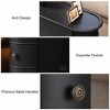 Lirago, Wood End Table with 2 Drawers - Fully Assembled Narrow Nightstand/Side Table,  Black - 3 of 4