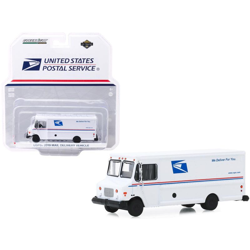 2019 Mail Delivery Vehicle White "USPS" (United States Postal Service) "H.D. Trucks" Series 17 1/64 Diecast Model by Greenlight, 1 of 4