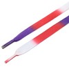 INSPIRE CHIC Flat Wide Rainbow Gradient Colorful Shoelaces for Sneakers 2 Pairs - 3 of 4