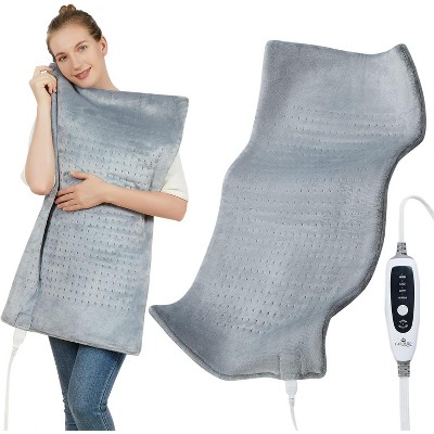 Heating Pad for Back Pain Relief, 33"x17" Extra Large Electric Heating Pads for Cramps Neck and Shoulders, 2H Auto Off, 4 Temperature Settings