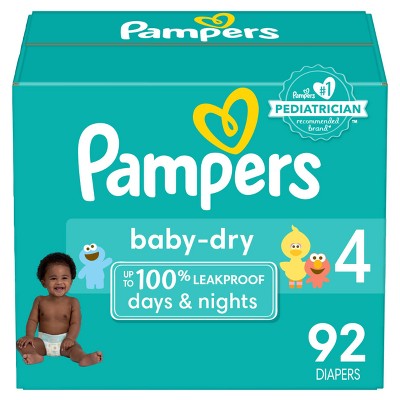 Image of Pampers Baby Dry Diapers Super Pack - Size 4 - 92ct