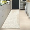 Modern Abstract Runner & Area Rug, Artistic Design, Non-Slip, Soft Low Pile for Entryway, Kitchen, Laundry - 3 of 4