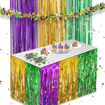 Sanwuta 20 Pieces Mardi Gras Boas Bulk, Mardi Gras Party Decorations, 6 ft Golden Green Purple Mardi Gras Feathers Costume Accessoires for Adults Women Men