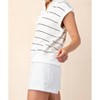 Women's Modal Scuba Stripe Luxe V-neck Sleeveless Top - Plus - RAE MODE - 4 of 4