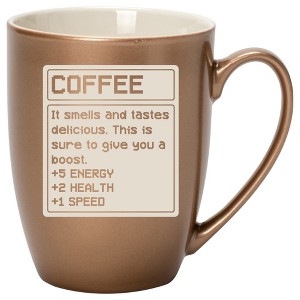 100 North Bronze Metallic Finish, 10 Ounce, Comfortably Fits Your Hands, New Bone China Coffee Tea Cup Mug, Coffee. It Smells and Tastes delicious. - 1 of 1