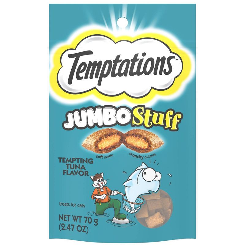 Temptations Jumbo Stuff Tempting Tuna Adult Cat Treats, 1 of 6
