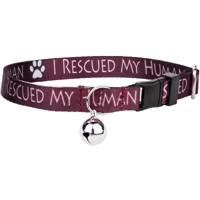 Country Brook Petz I Rescued My Human Cat Collar