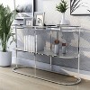 Yarmuth Glam 1 Shelf Sofa Table Chrome - HOMES: Inside + Out - 2 of 4