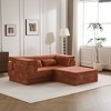 Whisen Modern Compression Loveseat, Convertible Floor Sofa Bed,DIY Boneless Modular Sectional Couch, No Assembly Required - 2 of 4