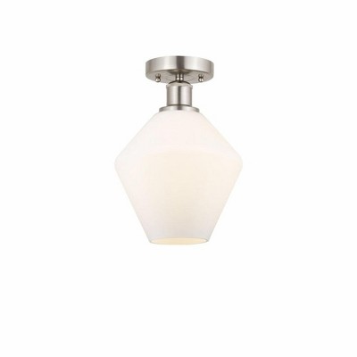 Cindyrella - 1 Light Semi-Flush Mount In Nautiical Style-11.25 Inches Tall and 8 Inches Wide