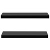 vidaXL Floating Wall Shelves 2 pcs Black 31.5"x7.9"x1.5" - 3 of 4