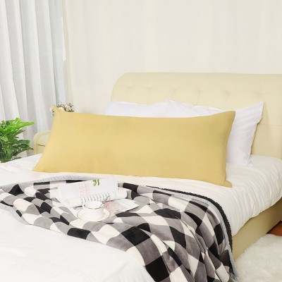 1 Pc 20"x72" 1800 Series Soft Brushed Microfiber Pillowcase Gold - PiccoCasa