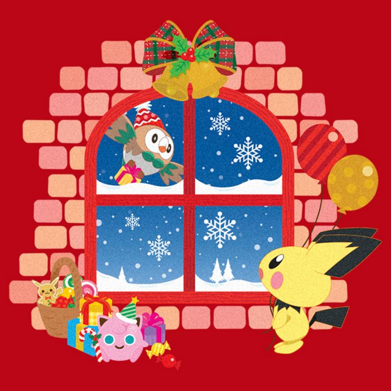 Men's Pokemon Christmas Window Sweatshirt, 2 of 5