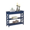 Vtec Trading Cobalt Blue Engineered Wood Console Table - 2 of 3