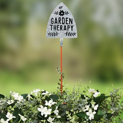 Set of 3 Multicolor Iron Garden Signs with Quotes