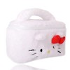 Sanrio Hello Kitty Fluffy Travel Cosmetic Bag - Soft Plush Makeup Cosmetic Jewelry Pouch - 3 of 4